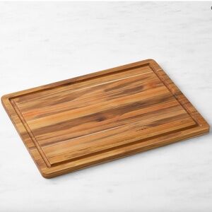 NWOT Williams Sonoma Teak Wood Cutting & Carving Board (Large)